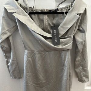 New Grey blazer short dress with tags!